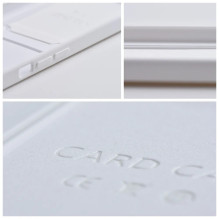 „Riff Card“ serijos silikoninis dėklas, skirtas Apple iPhone 15 Plus, baltas „Riff Card“ serijos silikoninis dėklas, skirtas Apple iPhone 15 Plus, baltas