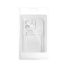 „Riff Card“ serijos silikoninis dėklas, skirtas Apple iPhone 15 Plus, baltas „Riff Card“ serijos silikoninis dėklas, skirtas Apple iPhone 15 Plus, baltas