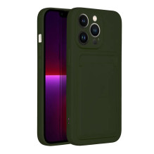 Riff Card series Silicone back case for Apple iPhone 15 Plus Green