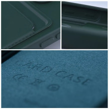 „Riff Card“ serijos silikoninis dėklas, skirtas Apple iPhone 15 Plus, žalias „Riff Card“ serijos silikoninis dėklas, skirtas Apple iPhone 15 Plus, žalias