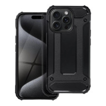 „Riff Armor“ serijos galinis dėklas, skirtas Apple iPhone 15 Pro, juodas „Riff Armor“ serijos galinis dėklas, skirtas Apple iPhone 15 Pro, juodas