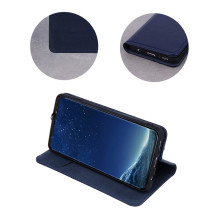 HQ Genuine Leather Smart Pro Case for iPhone 13 Pro 6,1" Navy Blue