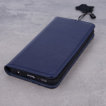 Aukštos kokybės natūralios odos „Smart Pro“ dėklas, skirtas „iPhone 13 Pro 6,1“ tamsiai mėlynas Aukštos kokybės natūralios odos „Smart Pro“ dėklas, skirtas „iPhone 13 Pro 6,1“ tamsiai mėlynas