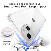 Riff 0.5mm Anti Shock Phone Back Case for Apple iPhone 14 Transparent