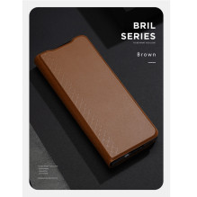 „Dux Ducis Bril“ serijos magnetinis knygų dėklas, skirtas „Samsung Galaxy Z Fold 4 F936B“, rudas „Dux Ducis Bril“ serijos magnetinis knygų dėklas, skirtas „Samsung Galaxy Z Fold 4 F936B“, rudas