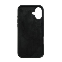 Riff Slim Soft Silicone Soft Back Cover Case for Apple iPhone 16 Black