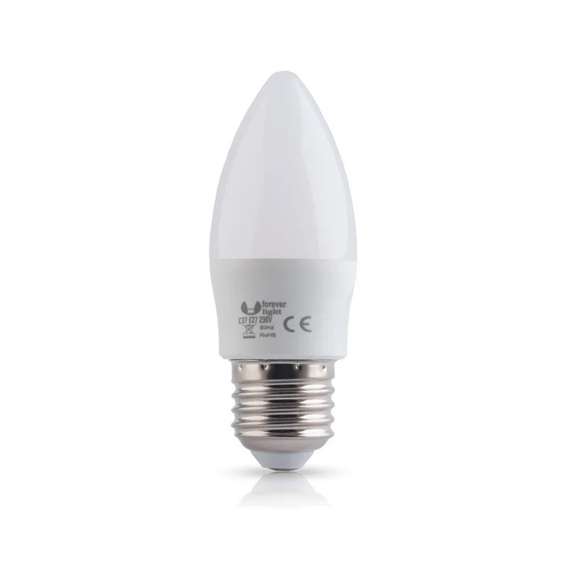 Bulb LED C37 E27 7W 230V warm white