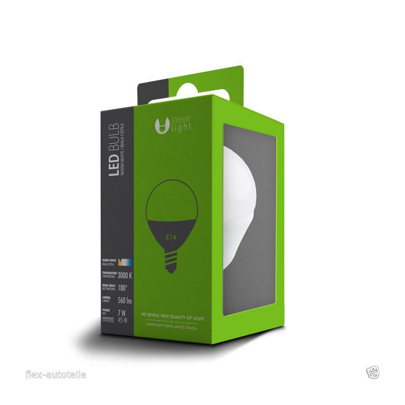 Bulb LED G45 E14 7W 230V warm white