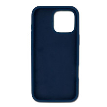Riff Slim Soft Silicone Soft Back Cover Case for Apple iPhone 16 Pro Max Dark blue