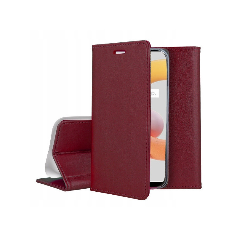 Riff Smart Magnetic Fix Book Case without clip Xiaomi Poco X4 Pro 5G Burgundy