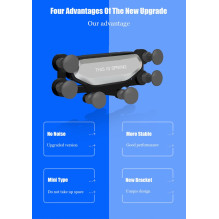 „Riff UH-01 Octopus Smart 6 Point Gravity“ universalus automatinis fiksavimas, automobilio oro ventiliacijos grotelių iš „Riff UH-01 Octopus Smart 6 Point Gravity“ universalus automatinis fiksavimas, automobilio oro ventiliacijos grotelių iš