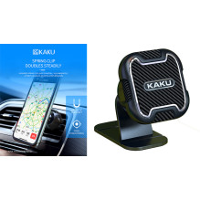 iKAKU KSC-426B automobilio lipnios juostos magnetinis laikiklis su 360 laipsnių pasukimu, juodas