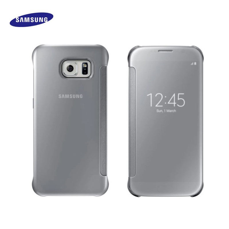 Samsung EF-ZG920BSE SView Flip Case for Samsung Galaxy S6 SM-G920 Silver Bulk