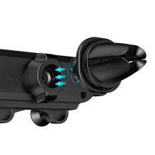 iKaku KSC-263 Universal Gravity Car Phone holder on Air rest Black