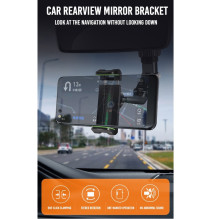 XO C107 RearView Mirror Fix / Universal Frame Fixation Smarthone Holder with adjustabel neck Black XO C107 RearView Mirror Fix / Universal Frame Fixation Smarthone Holder with adjustabel neck Black