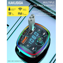 KAKU KSC-851 Bluetooth FM Transmitter with Car Charger PD / Bluetooth 5.0 / MP3 / MicroSD