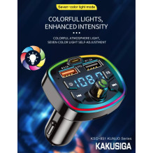KAKU KSC-851 Bluetooth FM Transmitter with Car Charger PD / Bluetooth 5.0 / MP3 / MicroSD