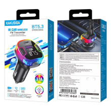 iKaku KSC-1070 CAILE Car BT5.3 FM Transmitter + Type-C charging Black iKaku KSC-1070 CAILE Car BT5.3 FM Transmitter + Type-C charging Black