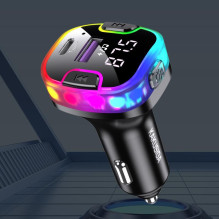 iKaku KSC-1070 CAILE Car BT5.3 FM Transmitter + Type-C charging Black iKaku KSC-1070 CAILE Car BT5.3 FM Transmitter + Type-C charging Black