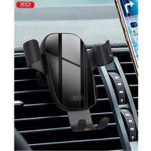 XO C37 Gravity Universal Car Air Vent Automatic Fixation Holder for Smartphone (4.5-7.6'') Black
