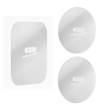 XO Y2 Set of stickers for magnetic car holder or phone case (3pcs) Silver