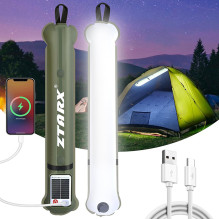 ZTARX S60 Waterproof Inflatable Professional LED Tube Light 245LM + Air Pump / Solar Charging / Power Bank IP66 2000mAh ZTARX S60 Waterproof Inflatable Professional LED Tube Light 245LM + Air Pump / Solar Charging / Power Bank IP66 2000mAh