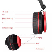 iKaku SHENGLANG Wireless Headset with Bluetooth 4.2 and Microphone Black