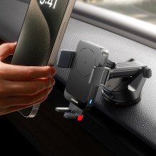 Joyroom JRZS241S car mount with inductive charger for dashboard 15W Joyroom JRZS241S car mount with inductive charger for dashboard 15W