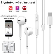 Riff JH-103 Wired Headphones for iPhone with Mic / Pop-Up Window with 8-pin Lightning connector / Bluetooth connection W Riff JH-103 Wired Headphones for iPhone with Mic / Pop-Up Window with 8-pin Lightning connector / Bluetooth connection W