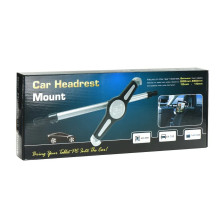 Riff Car holder for two headrests for Tablets 7'' - 11'' Silver