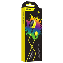 iKaku KSC-379 Universal Lightweight HiFi In-Ear Headphones 3.5mm with Microphone 1.2m Yellow iKaku KSC-379 Universal Lightweight HiFi In-Ear Headphones 3.5mm with Microphone 1.2m Yellow