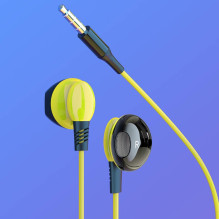 iKaku KSC-379 Universal Lightweight HiFi In-Ear Headphones 3.5mm with Microphone 1.2m Yellow iKaku KSC-379 Universal Lightweight HiFi In-Ear Headphones 3.5mm with Microphone 1.2m Yellow