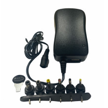 Riff Universal 12 / 30W (Max 2.1A) Power Adapter + USB with 3-12V manual switch & 6 Plugs in set Black Riff Universal 12 / 30W (Max 2.1A) Power Adapter + USB with 3-12V manual switch & 6 Plugs in set Black