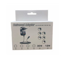 Riff Universal 12 / 30W (Max 2.1A) Power Adapter + USB with 3-12V manual switch & 6 Plugs in set Black Riff Universal 12 / 30W (Max 2.1A) Power Adapter + USB with 3-12V manual switch & 6 Plugs in set Black