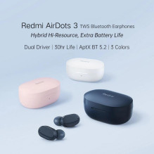 Xiaomi Redmi AirDots 3 (BHR4799CN) Bluetooth 5.2 APTX Adaptive Wireless Headset Dark Blue