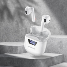 Borofone BW05 Pure tone TWS 5.1 BT Headset with Master-slave techn. 4h long-lasting bat. life White