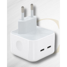 Riff A2569 35W Dual Port USB-C+C (Type-C) Fast Charger for all Apple devices (Analogs A2569) White Riff A2569 35W Dual Port USB-C+C (Type-C) Fast Charger for all Apple devices (Analogs A2569) White