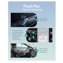 Ottocast T3 Mini Pot Wireless CarPlay and Android Auto adapter Black