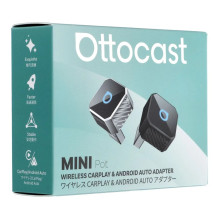 Ottocast T3 Mini Pot Wireless CarPlay and Android Auto adapter Black