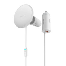 „Baseus CW01“ belaidis automobilinis įkroviklis su „MagSafe 15W“ laikikliu oro išleidimo angai + USB-A 25W