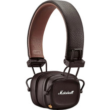„Marshall Major IV“ ant ausies įdedamos „Bluetooth“ ausinės, rudos „Marshall Major IV“ ant ausies įdedamos „Bluetooth“ ausinės, rudos