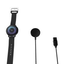 Riff Magnetic USB Charger for Samsung smart watches 3 / 4 / 5 / Active 1 / 2 / S7 1m Black