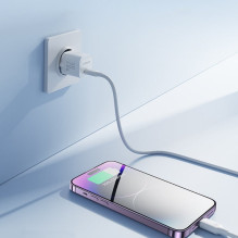 Joyroom JR-TCF02 Fast Mini wall charger adapter with USB C 20W PD White