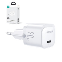 Joyroom JR-TCF02 Fast Mini wall charger adapter with USB C 20W PD White