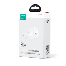 Joyroom JR-TCF02 Fast Mini wall charger adapter with USB C 20W PD White