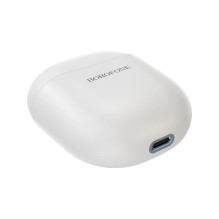 Borofone BE49 TWS 5.0 BT Headset with Touch control 3.5h long-lasting bat. life White