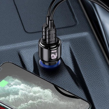 iKaku KSC-1178 Dual port 75W Car charger USB + Type-C iKaku KSC-1178 Dual port 75W Car charger USB + Type-C