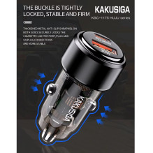 iKaku KSC-1175 HUJU Dual port (1C1A) 60W Fast charging car charger