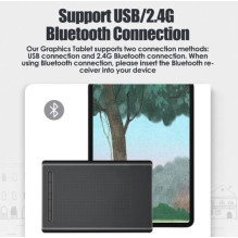VSON LetSketch WP9625 profesionali belaidė grafinė planšetė su „Bluetooth“ juoda / raudona VSON LetSketch WP9625 profesionali belaidė grafinė planšetė su „Bluetooth“ juoda / raudona