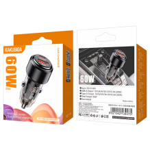 iKaku KSC-1175 HUJU Dual port (1C1A) 60W Fast charging car charger